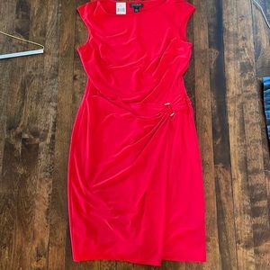 Ralph Lauren red midi dress. Size 12 new with tags
